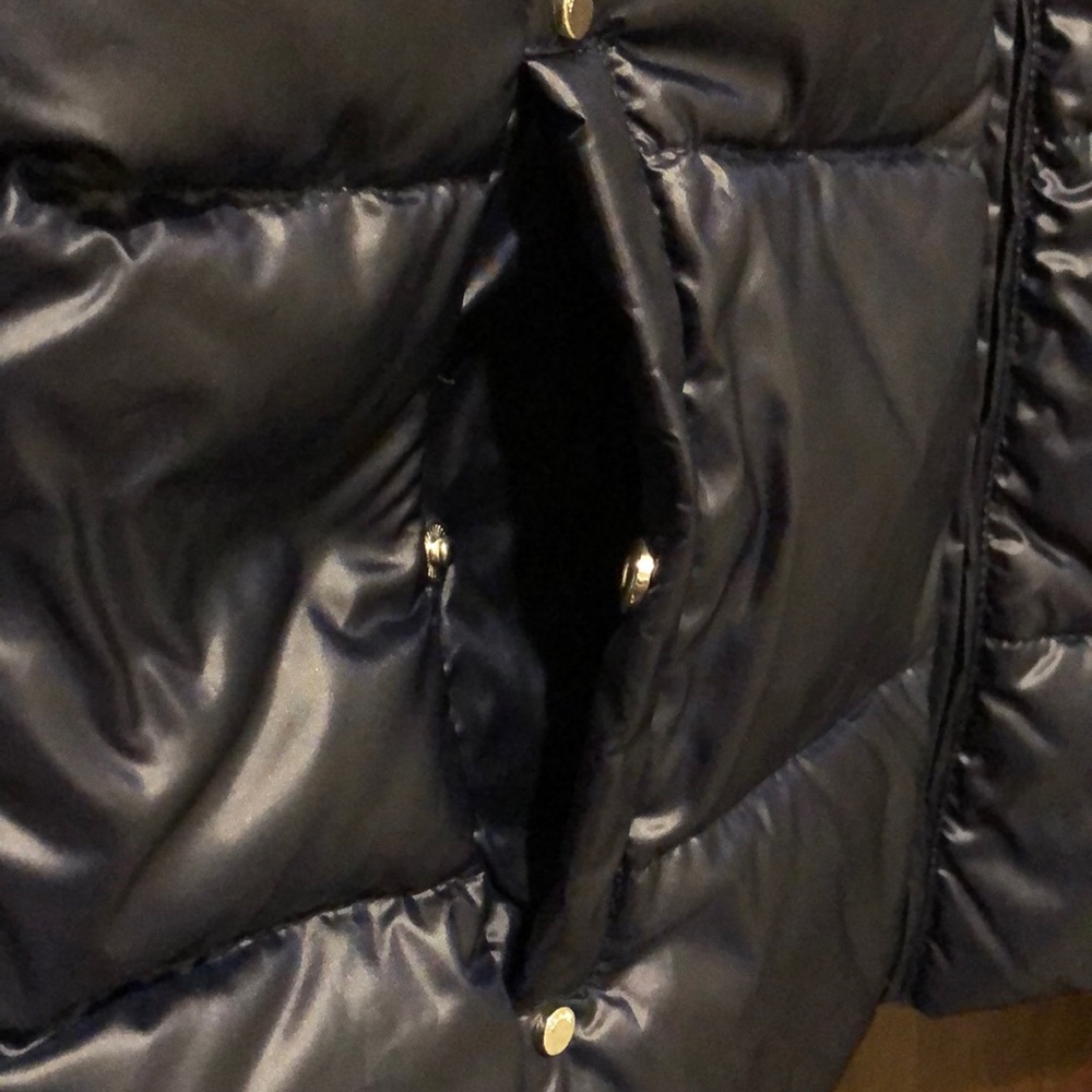 Chaps Puffer Vest - Navy - Picture 3 of 5